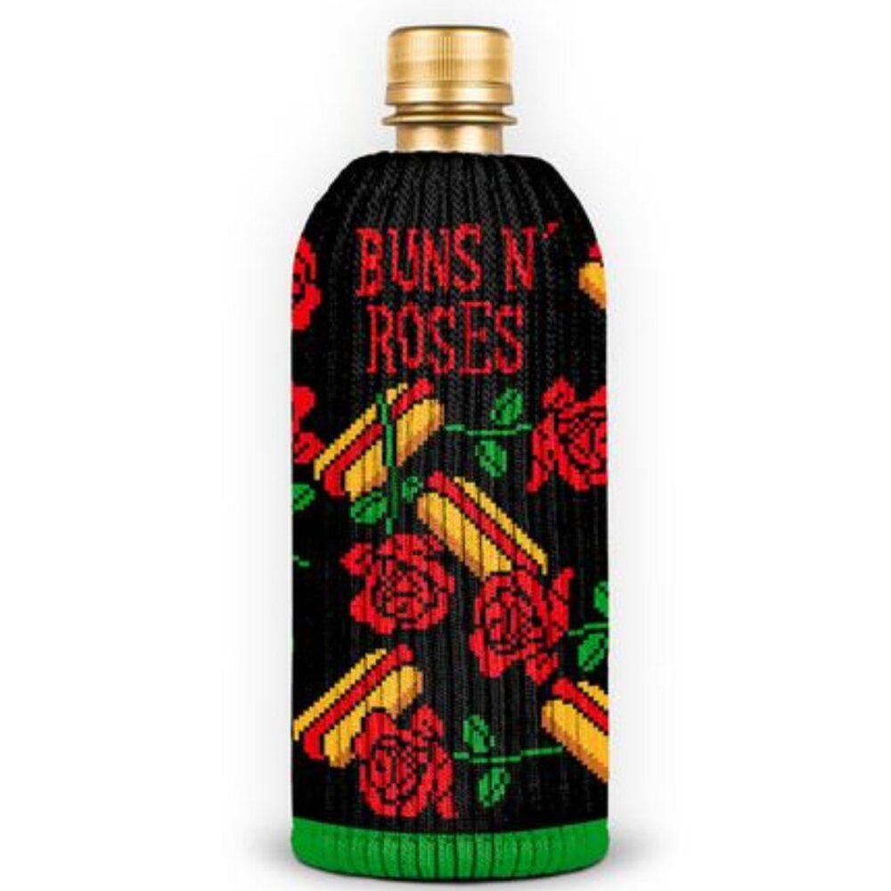 FREAKER Buns N Roses Bottle Insulator Sweater Koozie NWT